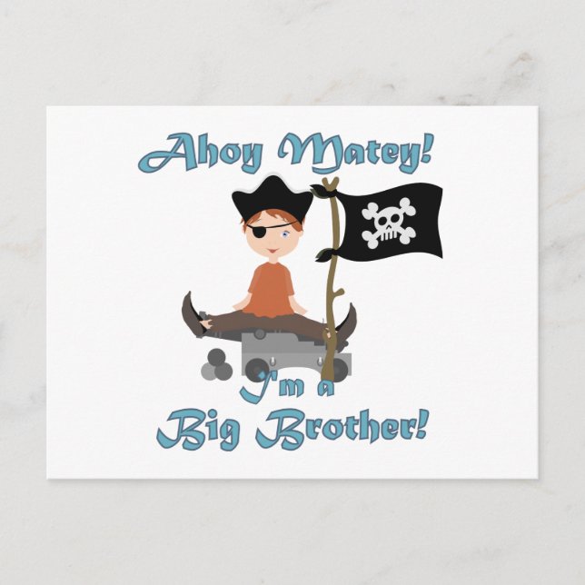 Pirate Big Brother Postcard (Front)