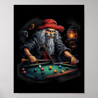 Pirate Billiards Pool Player Buccaneer Sports