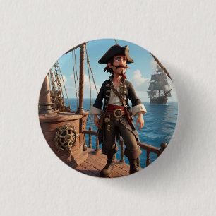 Pirate Birthday 3 Cm Round Badge