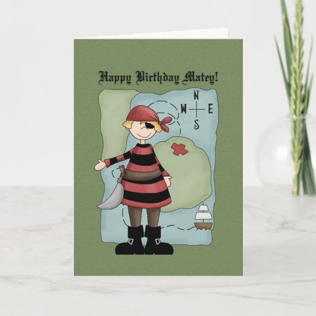 Pirate Birthday Card (Front)