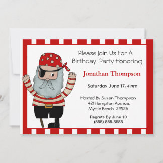 Pirate Birthday Invitation