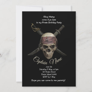 Pirate Birthday Invitation