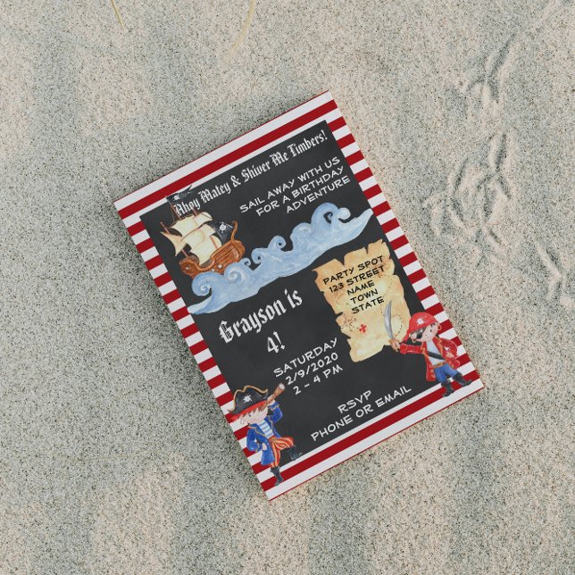 Pirate Birthday Invitation (Creator Uploaded)
