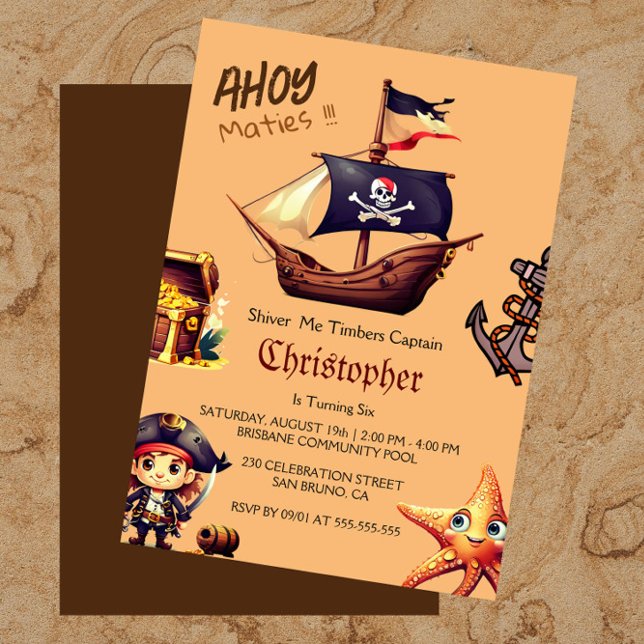Pirate Birthday Invitations (Creator Uploaded)