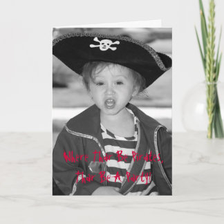 Pirate Birthday Invite - Customised