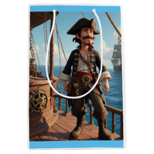 Pirate Birthday Medium Gift Bag