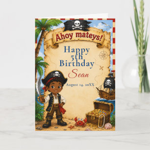 Pirate Birthday Party Card