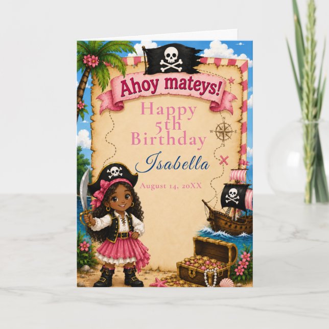 Pirate Birthday Party Card (Front)