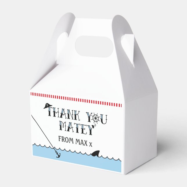 Pirate Birthday Party Favor Box (Back Side)