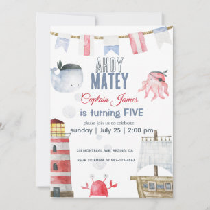 pirate birthday party invitation