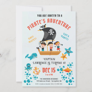 Pirate Birthday Party Invitation