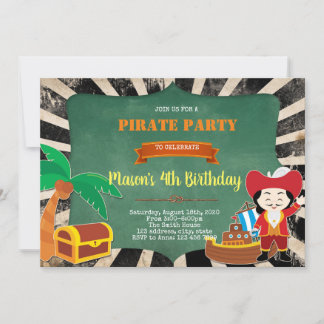 Pirate Birthday Party Invitation