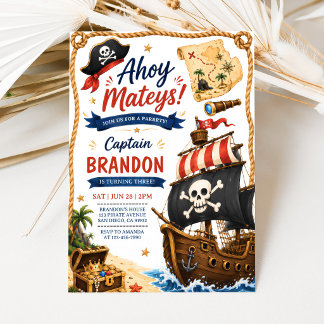 Pirate Birthday Party Invitation