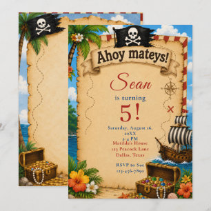 Pirate Birthday Party Invitation