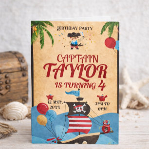 Pirate Birthday Party Invitation for Kids