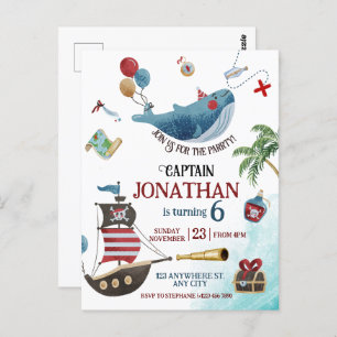 Pirate Birthday Party Postcard