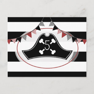 Pirate Birthday Party Postcard Invite