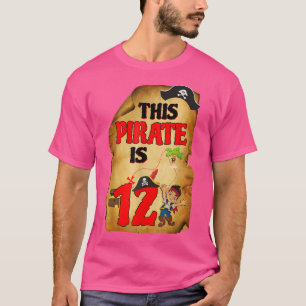Pirate Birthday Party Supplies 12 Year Old Boy Bor T-Shirt