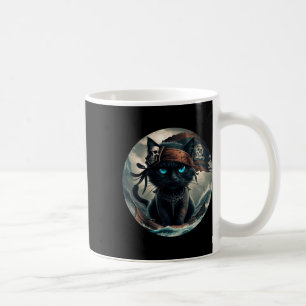 Pirate Black Cat Coffee Mug