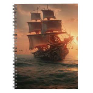 Pirate boat notebook