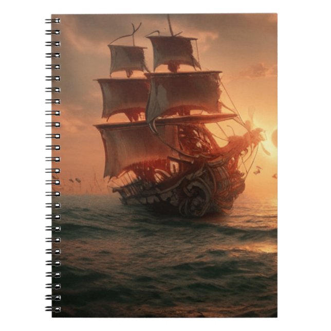 Pirate boat  notebook (Front)
