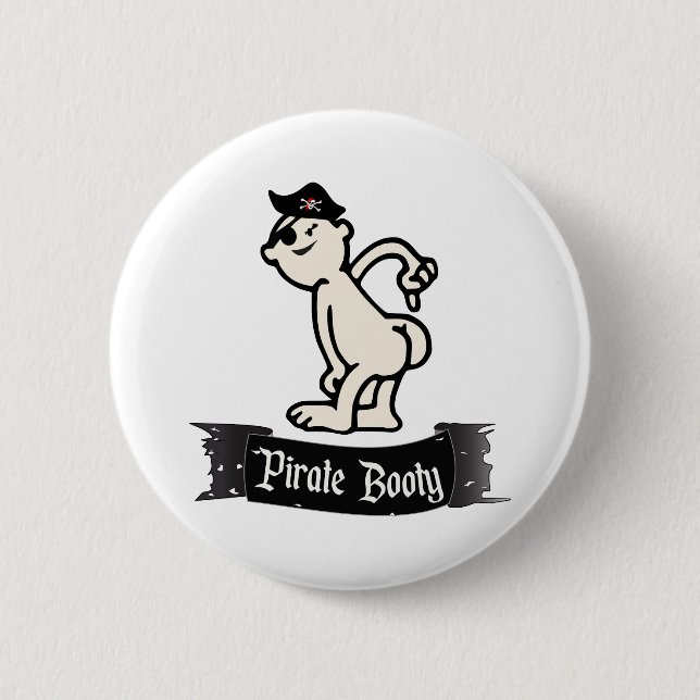Pirate Booty 6 Cm Round Badge (Front)