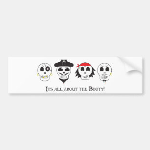 Pirate Booty Bumper Sticker