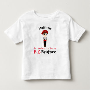 Pirate Boy Big Brother Toddler T-Shirt