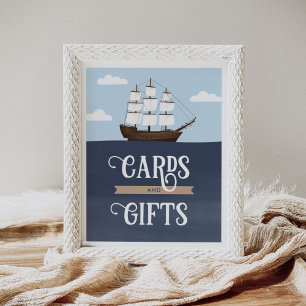 Pirate Boy Birthday Cards and Gifts Sign
