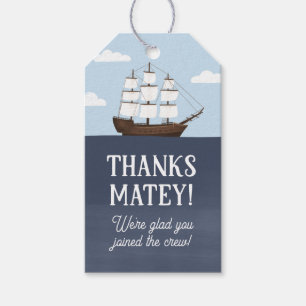 Pirate Boy Birthday Gift Tags