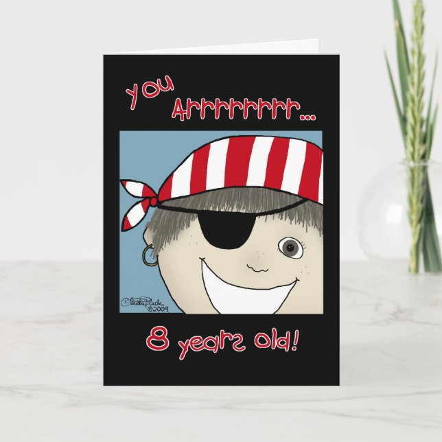Pirate Boy eight year old Card (Front)