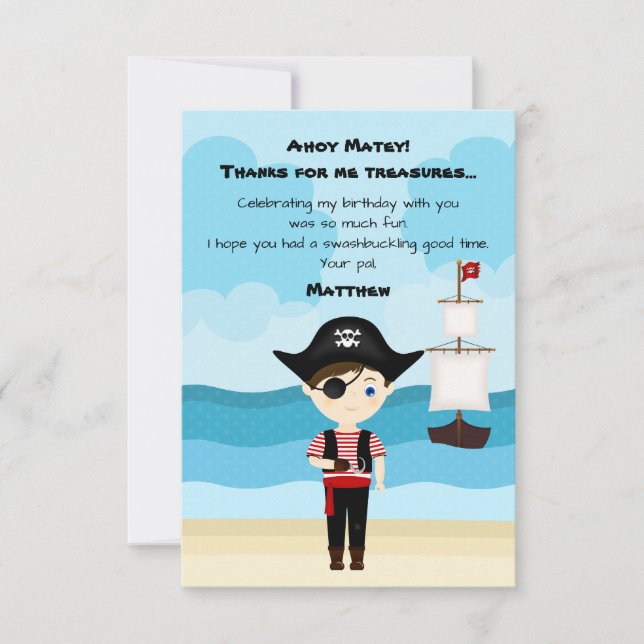Pirate Boy Invitation (Front)