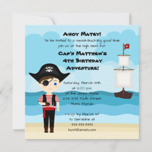 Pirate Boy Invitation