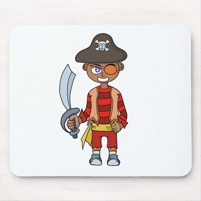 Pirate Boy Mouse Pad (Front)