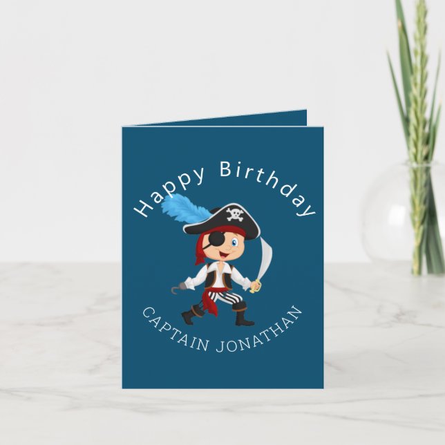 Pirate Boy Party Card (Front)