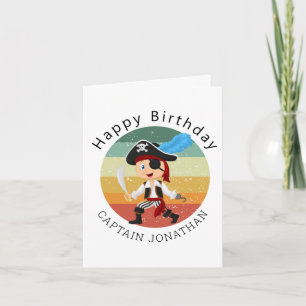 Pirate Boy Party Card