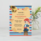 Pirate boy party invitation (Standing Front)