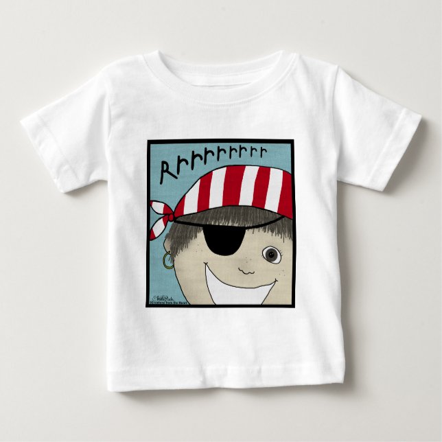 Pirate Boy Rrrrrr Baby T-Shirt (Front)