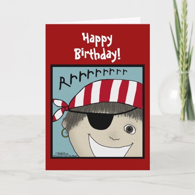 Pirate Boy Rrrrrr Card (Front)