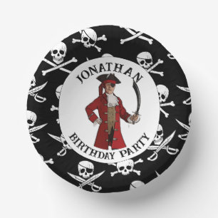 Pirate BOY Skulls  Paper Plate