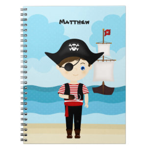 Pirate Boy Spiral Notebook