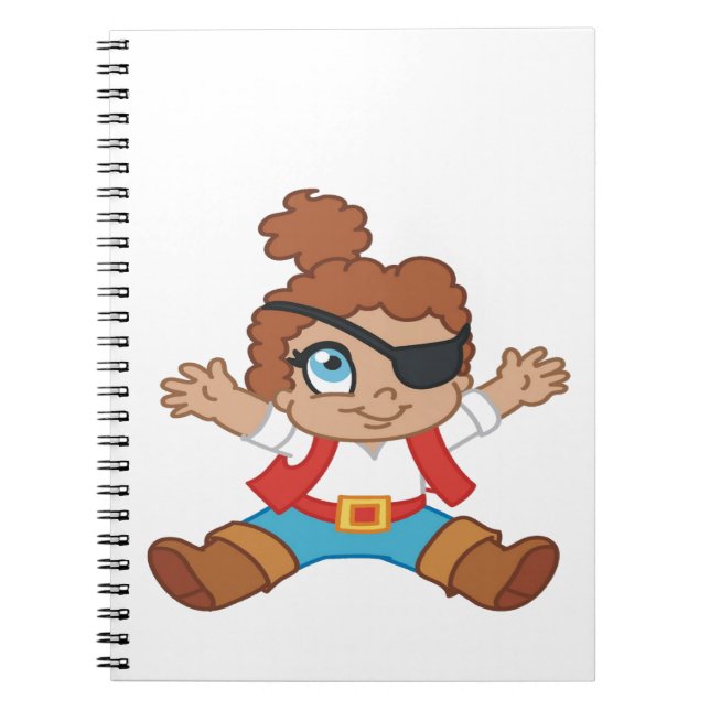 Pirate Boy Spiral Notebook (Front)