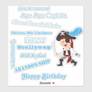 Pirate Boy Sticker
