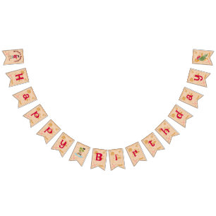 Pirate Boy Treasure Map Fun Birthday Party Bunting