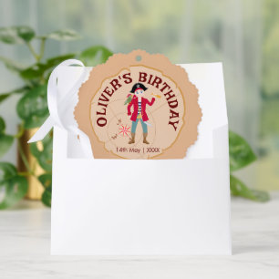 Pirate Boy Treasure Map Fun Birthday Party Tree Decoration Card