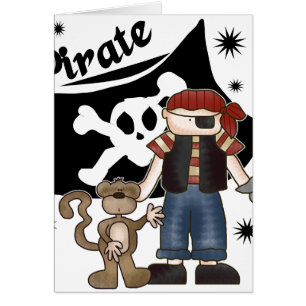 Pirate Boy with  Monkey