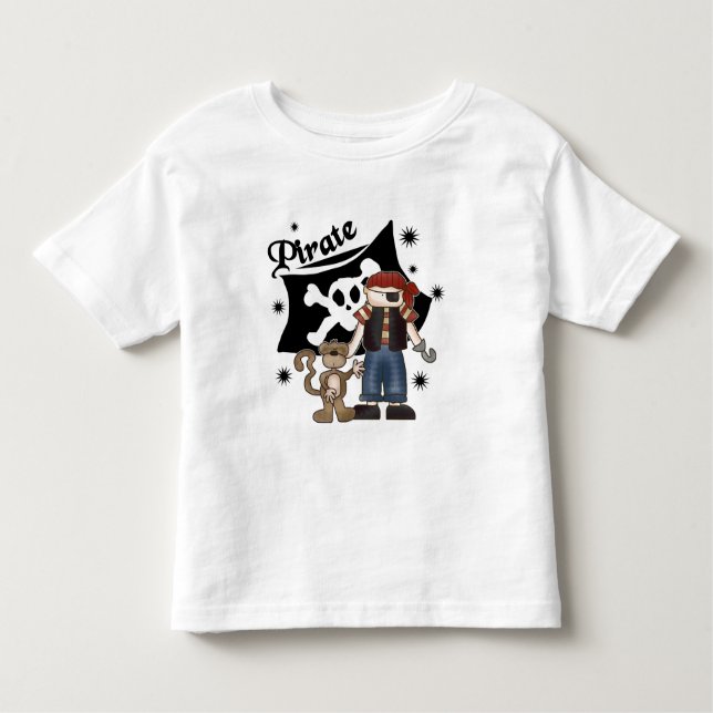 Pirate Boy With Monkey Tshirts and Gifts (Front)
