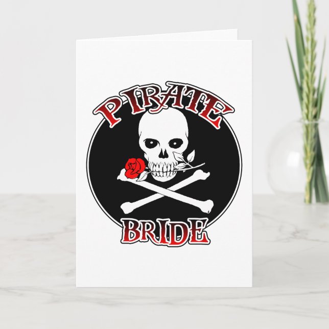 Pirate Bride Greeting Card (Front)