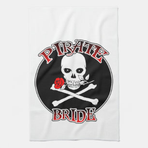 Pirate Bride Tea Towel