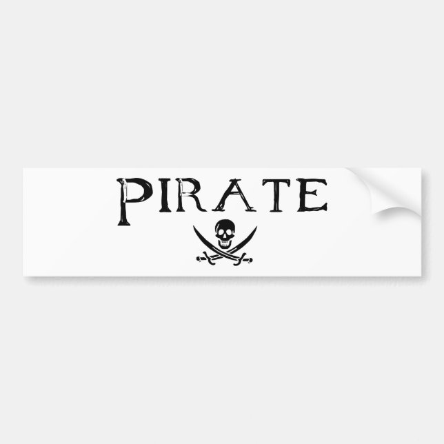 Pirate Bumper Sticker (Front)